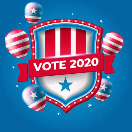 2020 usa presidential election bannerのイラスト素材