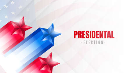 2020 usa presidential election bannerのイラスト素材