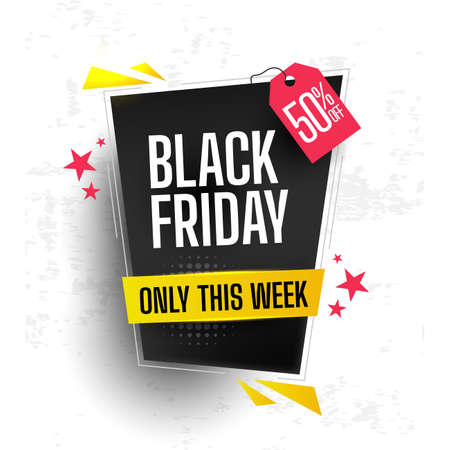 Black friday concept with flat designのイラスト素材