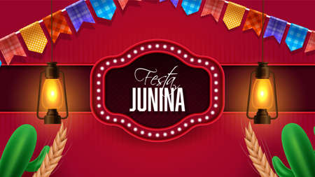 Celebration background for festa junina festivalのイラスト素材