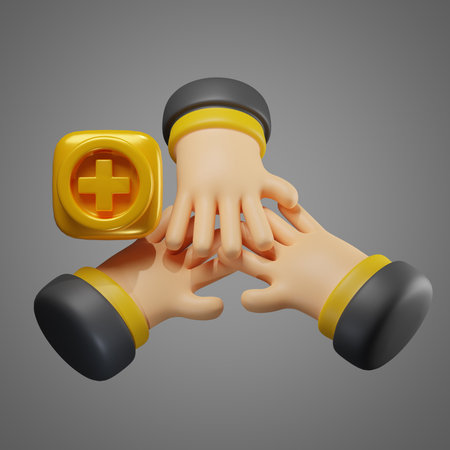 First aid concept. 3d illustration. Isolated on gray background.の写真素材