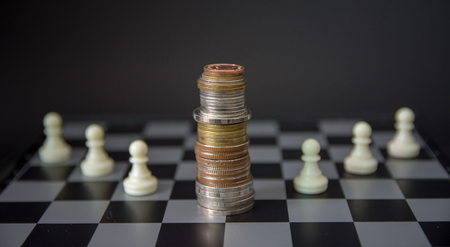 chess board game concept of business ideas and competition
