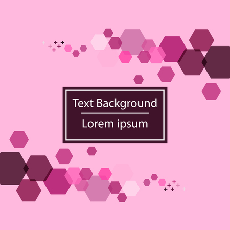 Pink background template with pink hexagon shapes illustrationのイラスト素材