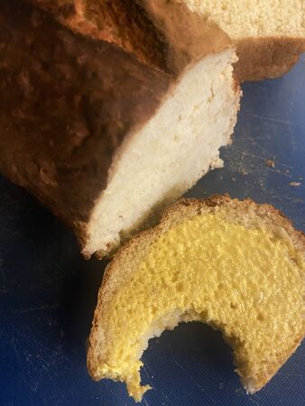 Fresh home-made breadの写真素材