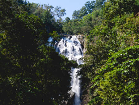 Waterfalls in Mae Wong National Park, Thailandの写真素材