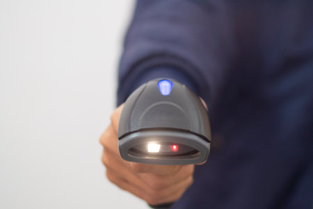 parcel delivery personnelの写真素材