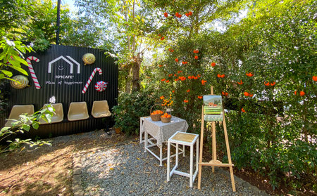 Christmas decorations for homes and gardens in Thailand at Thongphaphum, Kanchanaburi, Thailand.