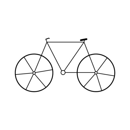 Bicycle icon. Elements of transport icon. Premium quality graphic design icon. Signs and symbols collection icon for websites, web design, mobile app on white backgroundのイラスト素材