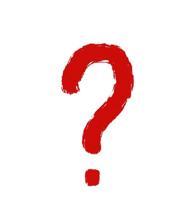 Question mark icon, ask symbol. FAQ and help pictogram, flat sign isolated on white background. Illustration for graphic and web design.の写真素材