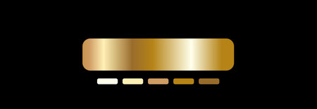 Gold and metallic gradients. Elegant designs with Foil textures and rich Palette. Vector...