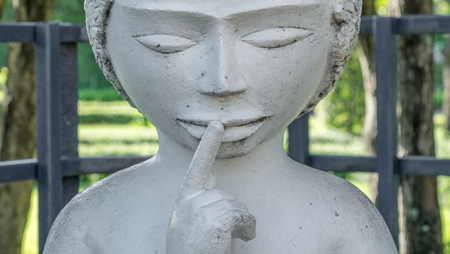 Garden Statue Mouthの写真素材