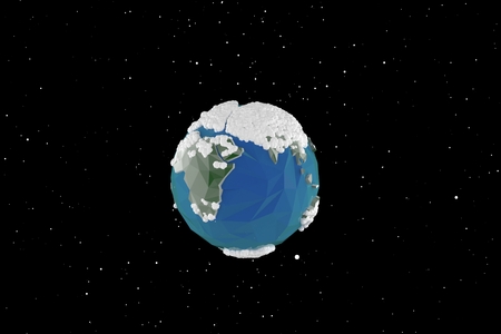 3D render background earthの写真素材