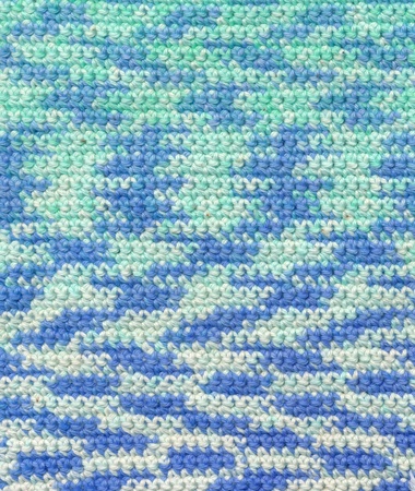 Background - crochet - variegated yarn
