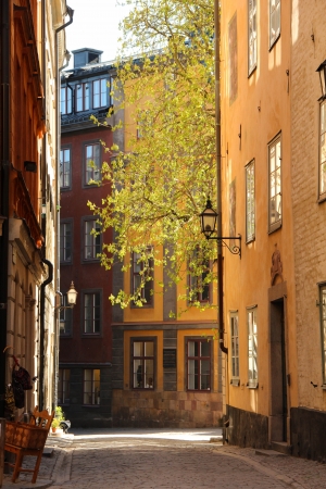 Old Town in Stockholm in springtimeのeditorial素材