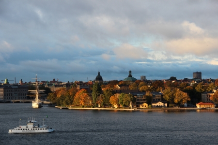View of Skeppsholmen island in central Stockholmのeditorial素材