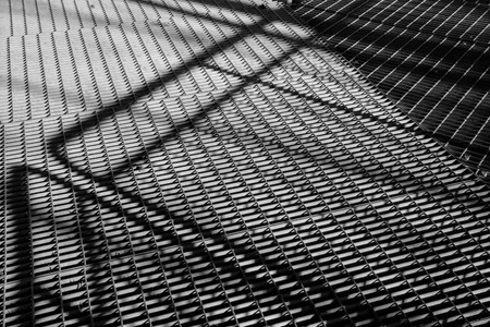 steel construction in  black and whiteの写真素材