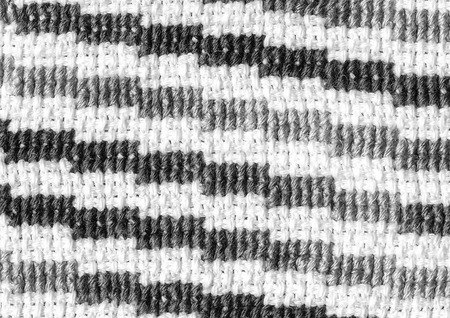 Closeup of embroidery pattern