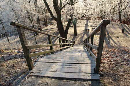 SÃ¶dermalm in Stockholm a frosty sunny cold winter day.のeditorial素材