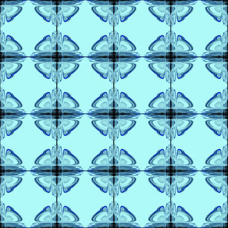 symmetrical seamless floral pattern in blue shades, repeating pattern, texture, design
