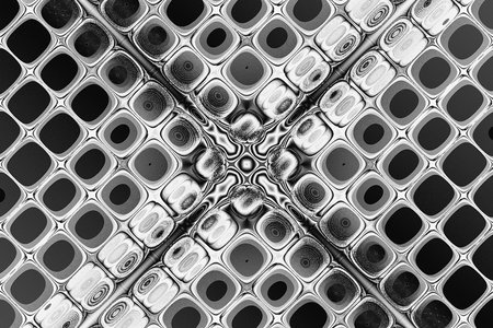 abstract black and white geometric background, monochrome illustration, designの写真素材