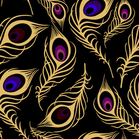 bright seamless pattern of blue-violet and black-and-white butterflies on a black background, texture, designのイラスト素材