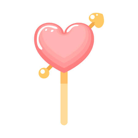 Abstract Flat Food Heart Sweet Delicious Meal Background Vector Design Style Cooking, Breakfastのイラスト素材