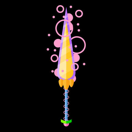 Abstract Flat Sword Blade Weapon War Vector Design Style Icon Symbol Sign For Gamesのイラスト素材