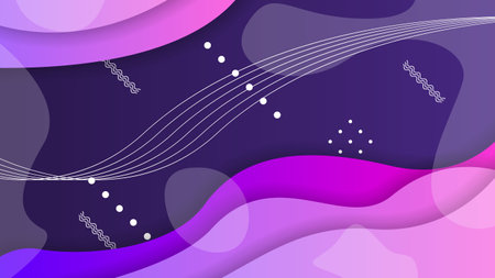 Abstract Colorful Gradient Background With Color Geometric Figures Different Shapes And White Line...