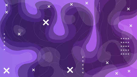 Abstract Colorful Gradient Background With Color Geometric Figures Different Shapes And White Line...