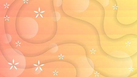 Abstract Colorful Gradient Background With Color Geometric Figures. Different Shapes And White Line Vector Design Styleのイラスト素材