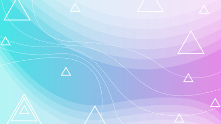 Abstract Colorful Gradient Background With Color Geometric Figures. Different Shapes And White Line Vector Design Styleのイラスト素材