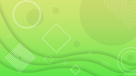 Abstract Colorful Gradient Background With Color Geometric Figures. Different Shapes And White Line Vector Design Styleのイラスト素材