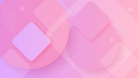 Abstract Colorful Gradient Background With Color Geometric Figures. Different Shapes And White Line...