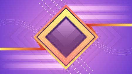 Abstract Colorful Gradient Background With Color Geometric Figures Different Shapes And White Line Vector Design Styleのイラスト素材
