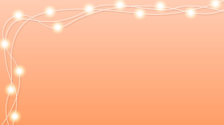 Abstract Christmas Garland Lights On A Transparent Background Glow Elements New Year Decoration Lamp Luminous Holidays Vectorのイラスト素材