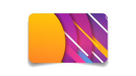 Abstract Color Bank Credit Card Template Layout Vector Design Style Isolated On White Background Conceptのイラスト素材