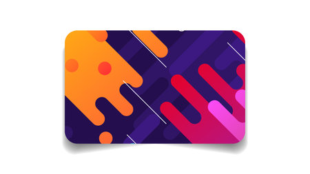 Abstract Color Bank Credit Card Template Layout Vector Design Style Isolated On White Background Conceptのイラスト素材