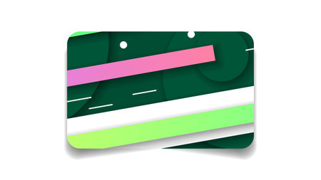 Abstract Color Bank Credit Card Template Layout Vector Design Style Isolated On White Background Conceptのイラスト素材