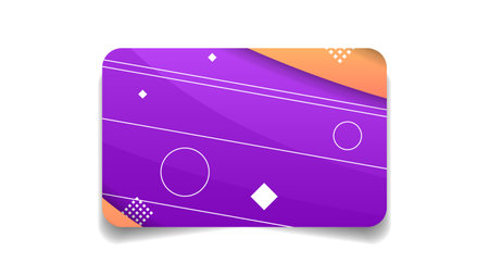 Abstract Color Bank Credit Card Template Layout Vector Design Style Isolated On White Background Conceptのイラスト素材