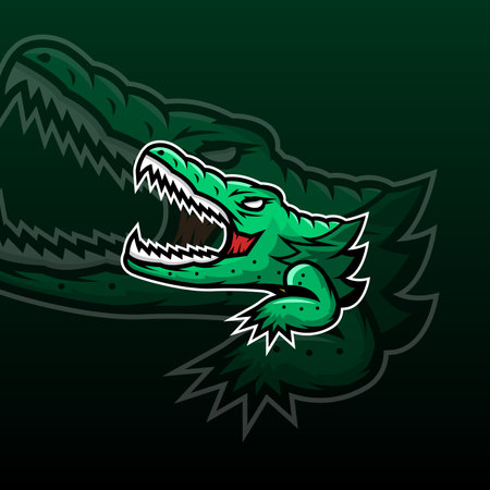 Crocodile Mascot Animal Wild Angryのイラスト素材