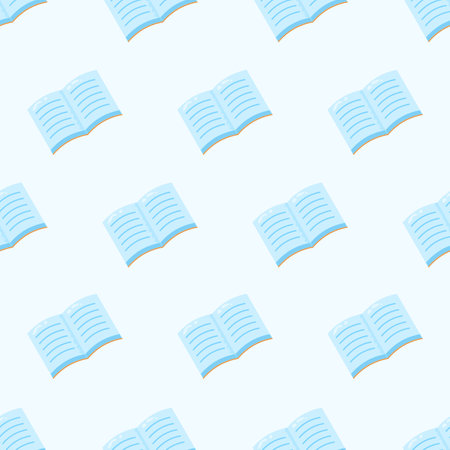 Seamless Pattern Abstract Elements Education School College Study Book Vector Design Style Background Illustration Texture For Prints Textiles, Clothing, Gift Wrap, Wallpaper, Pastのイラスト素材