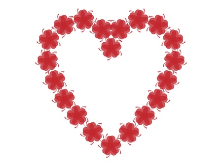 Red heartの写真素材