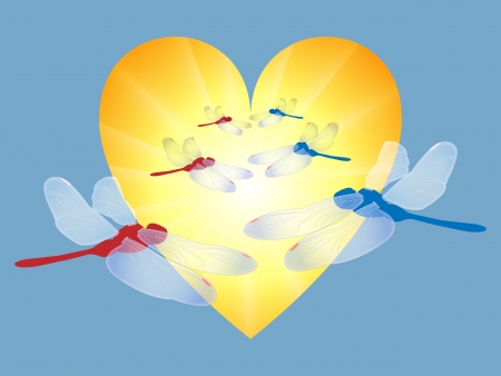 Hearts by dragonfliesのイラスト素材