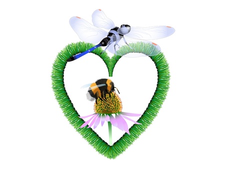 Heart of natureのイラスト素材