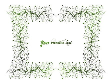 Green frameのイラスト素材