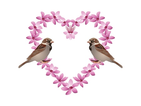 Spring heartのイラスト素材