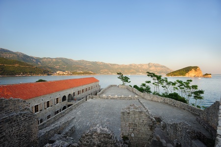 Part of the medieval fortress in Budva, Montenegro