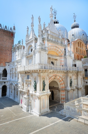 San Marco cathedral - view from the yard  Venice, Italy  の写真素材