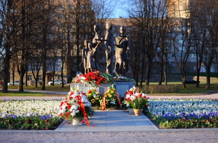 ST. PETERSBURG, RUSSIA - MAY 6: Opening of the War Memorial のeditorial素材