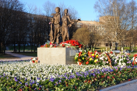 ST. PETERSBURG, RUSSIA - MAY 6: War Memorial のeditorial素材